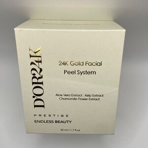 24K Gold Facial Peel System — D’OR24K with Aloe, Kelp, Chamomile extract 🌸🌺